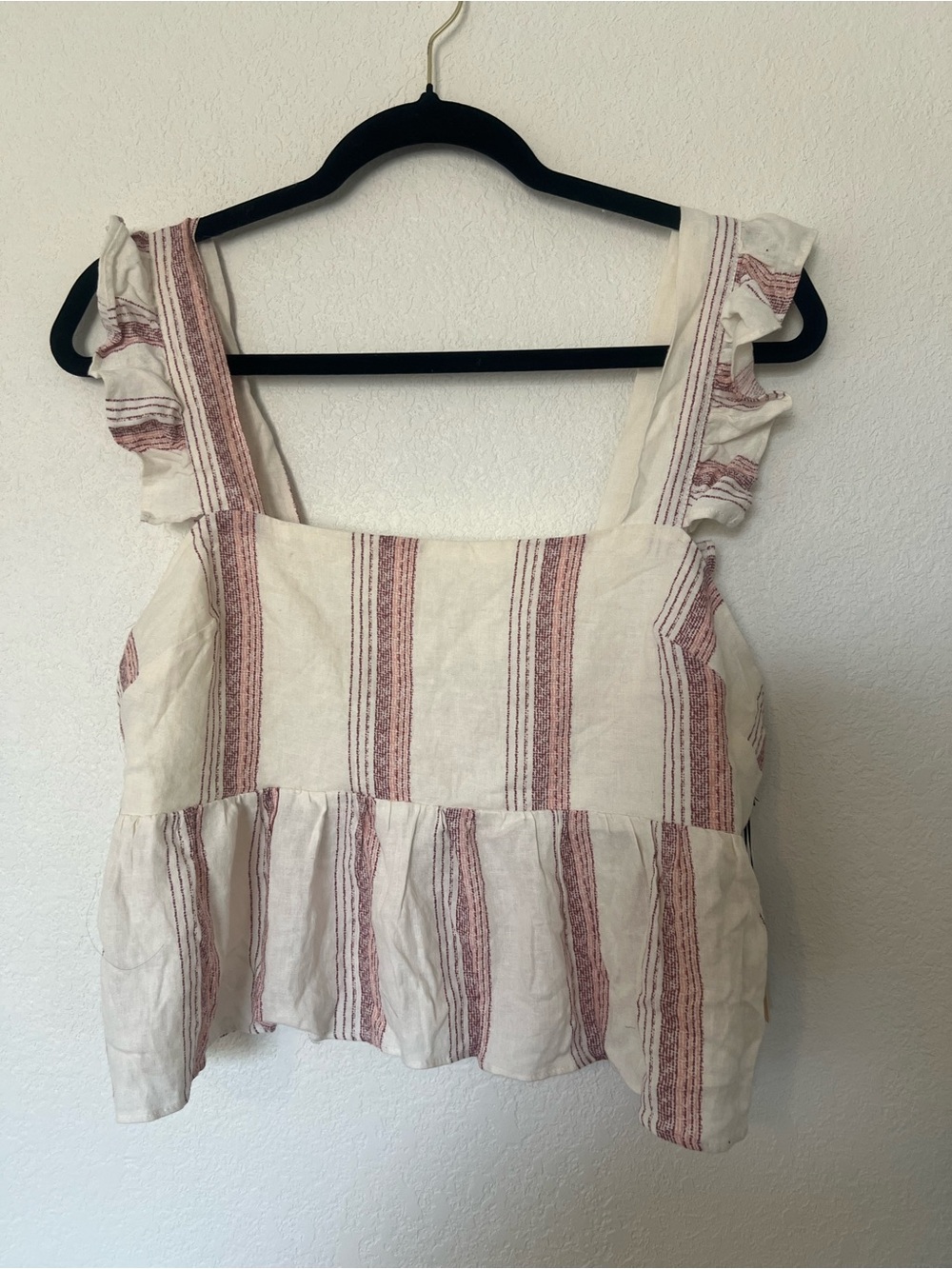Liberty Love Cream Camisole with Dusty Rose Stripes